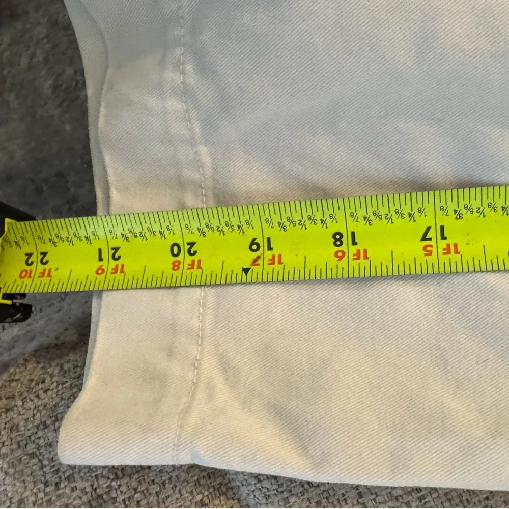 Vintage Americana Eagle Womens Bermuda Shorts Cream Size‎ 8 Zip - Picture 6 of 9